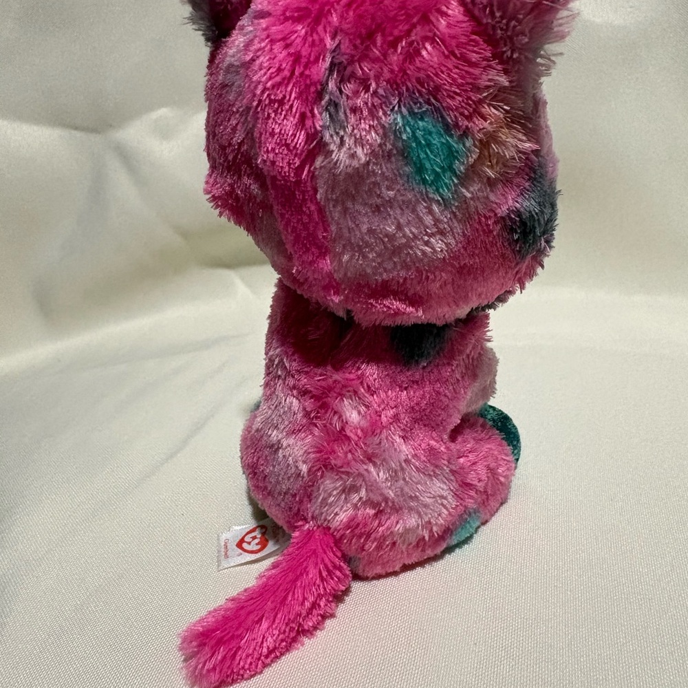 Pink and Blue Unicorn Plush Toy, TY BEANNIE - Picture 5 of 5